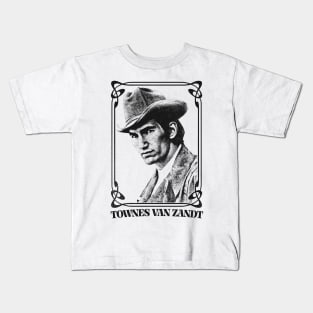 Townes Van Zandt • • Retro Aesthetic Kids T-Shirt